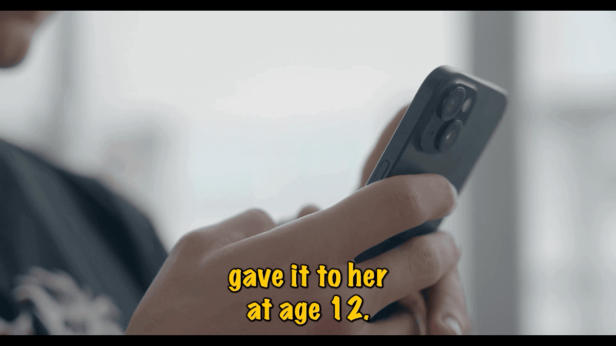A parent sharing a personal story about phone addiction