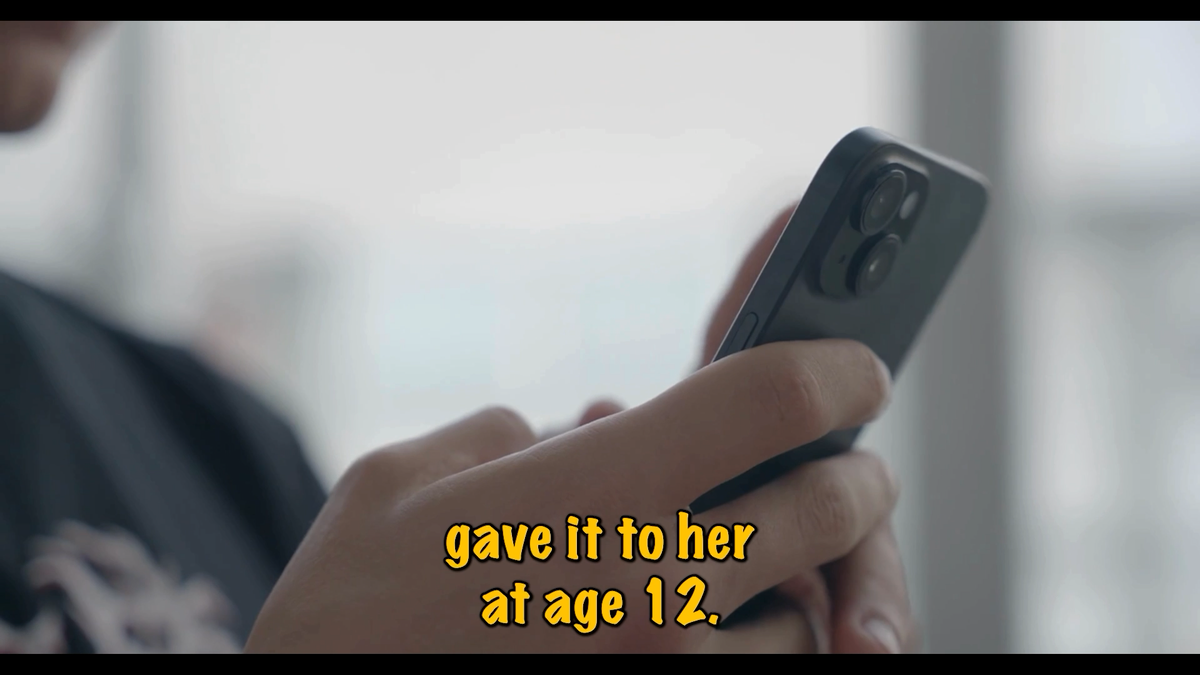 A parent sharing a personal story about phone addiction