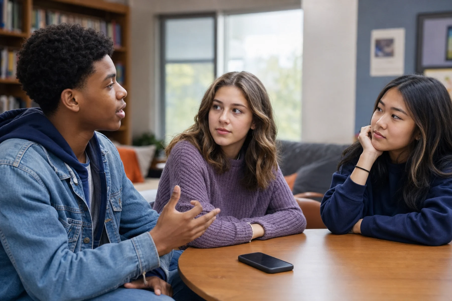 Young people having an honest conversation about digital life