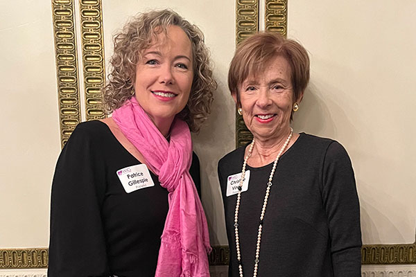 Patrice and Chris at Ohio Women in Government Celebration, pictured smiling together at the 25th anniversary